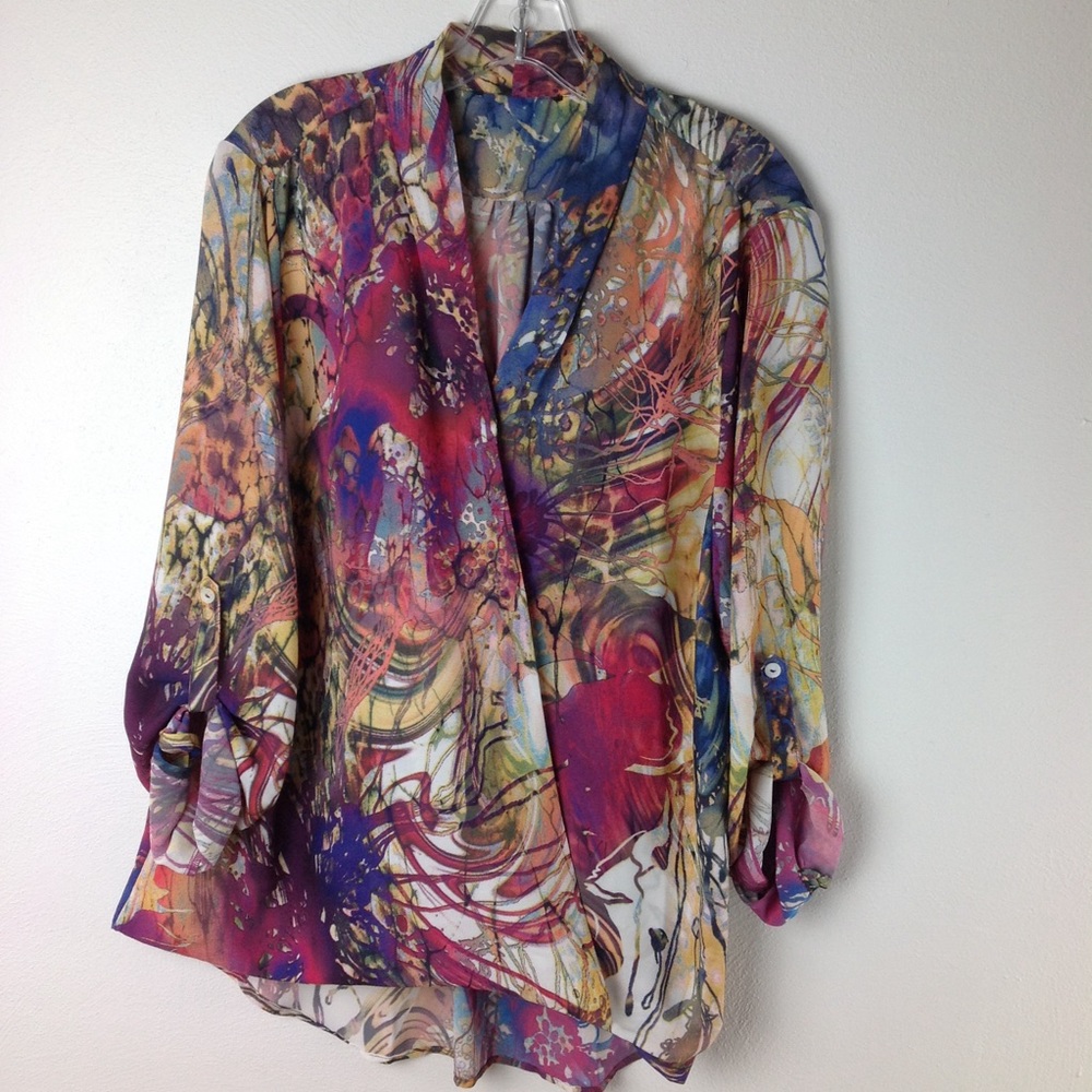 Sienna Rose pullover Top Like New